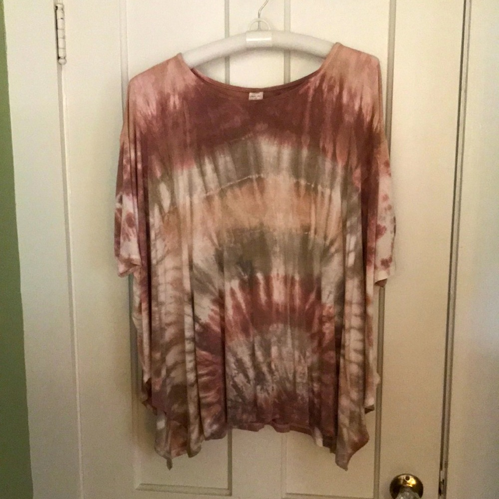 Hand Dyed Bamboo 3/4 Dolman Sleeve Top